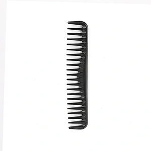 Xinlinda brand new arrival matt black fiber carbon long wide tooth comb
