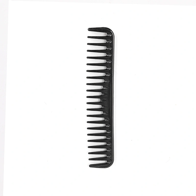 Xinlinda brand new arrival matt black fiber carbon long wide tooth comb