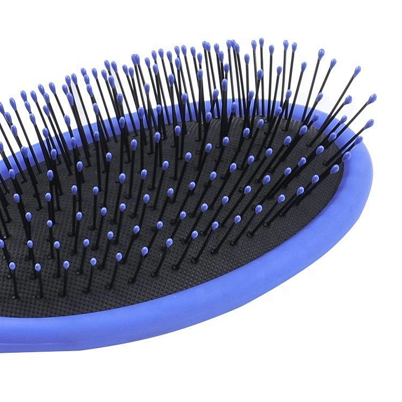 OEM hair extension loop brush facial plastic long handle brush cushion massaging hair brush