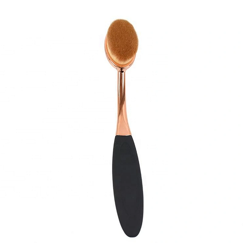 Factory wholesale deft design soft comfortable skin-touching gold black pink for women ultrafine fiber fur makeup Brush