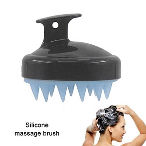 Colorful Silicone Hand held Scalp Massage Brush Hair Scalp Massager Shampoo Brush Head Scrubber Dandruff Brush