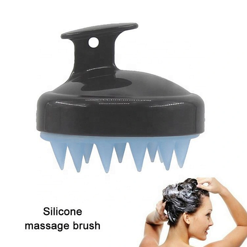 Colorful Silicone Hand held Scalp Massage Brush Hair Scalp Massager Shampoo Brush Head Scrubber Dandruff Brush