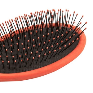 Professional manufacturers rubber painting customized plastic round wet massage hair brush
