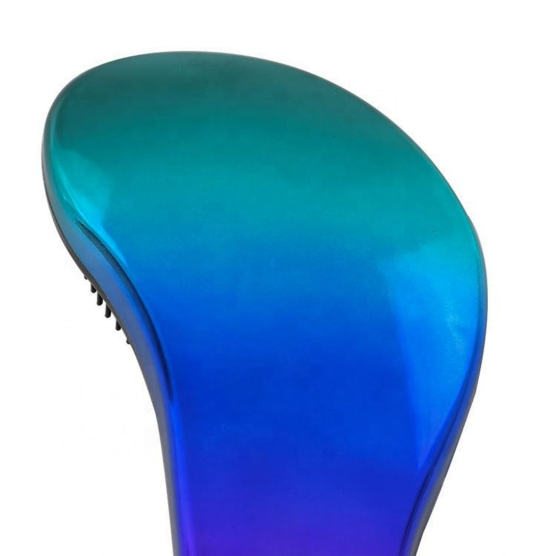 Amazing electroplating color change private label detangling 3d brush detangle magic hair brush