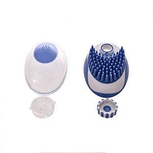 Portable Pet Bath Brush Squeezable Hair Comb Manual Massage Washing For Cat And Dog