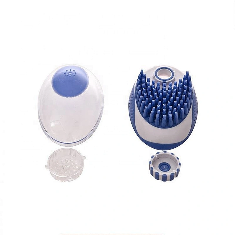 Portable Pet Bath Brush Squeezable Hair Comb Manual Massage Washing For Cat And Dog