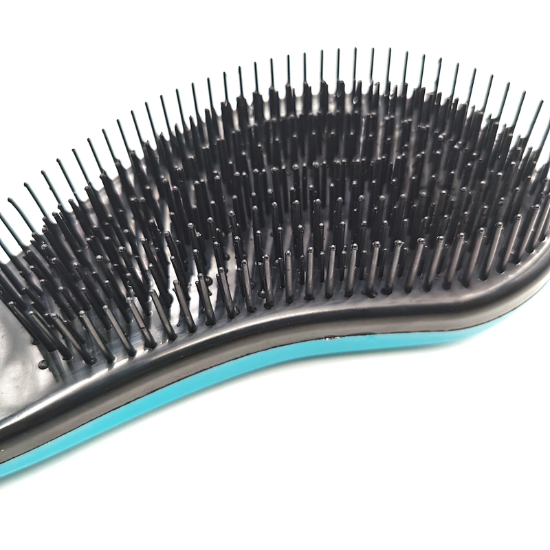 Wet detangler easy clean TPE bristles hair brush
