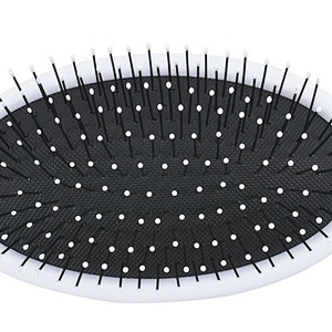 Plastic hair styling wholesale soft cushion nylon bristles personal women white massaging hair brush