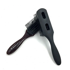Classic Easy Clean Removable Denman Styling Bling Handle Brush Pad 5 7 9 Row Hairbrush