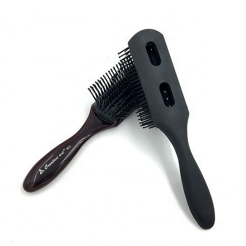 Classic Easy Clean Removable Denman Styling Bling Handle Brush Pad 5 7 9 Row Hairbrush