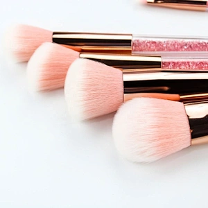 Bling Crystal Handle Diamond Makeup Brushes 7Pcs Glitter Make-Up Brush Set