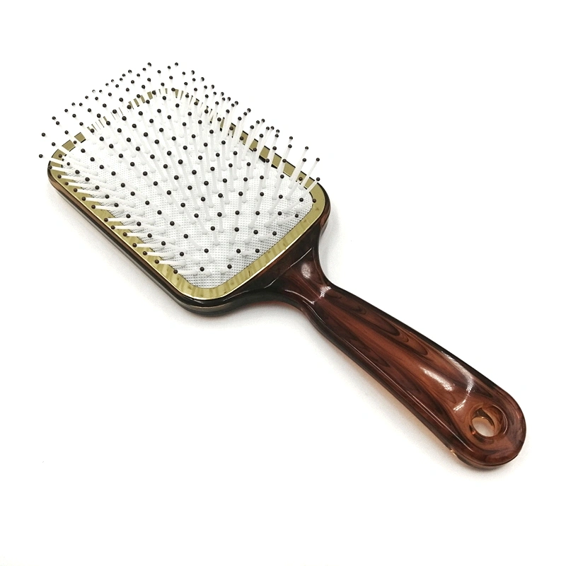 New fashion style OEM manufacturer color change shiny tangle free scalp customized detangling hair brush