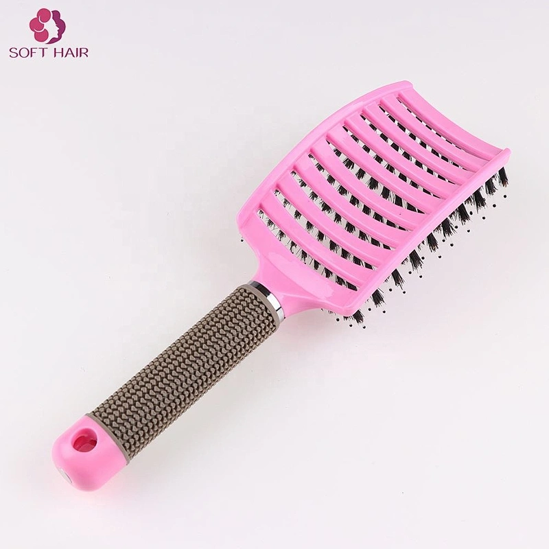 Women Hair Scalp Massage Comb Bristle & Nylon Hairbrush Wet Curly Detangle Brush For Salon Hairdressing Styling Tools