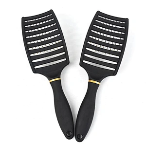 Fashional italy styling curved vent hair brush light drying fast curly ladies hair brush