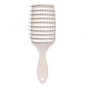 Soft touch quickly drying vented air curved brush big paddle massage nylon bristles custom wave brush