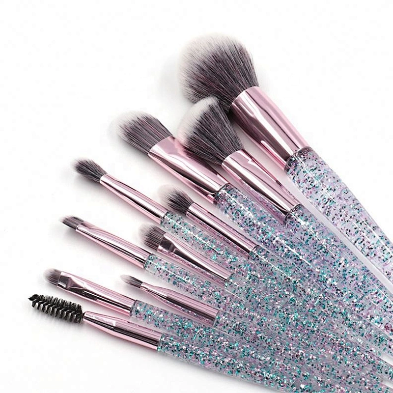 Makeup Brushes Set Eye Shadow Blending Eyeliner Eyebrow 2020 Wholesale 10 Pcs Foundation Fan Brush Synthetic Hair Shaving Brush