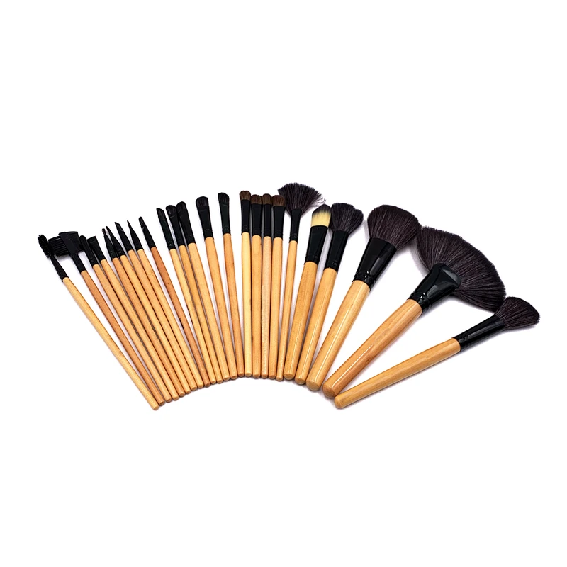 Selling White Wool Wholesale Shaving Tapered Foundation Brush 10 Pcs Makeup Brushes