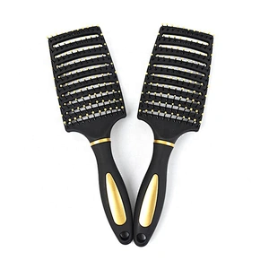 Fashional italy styling curved vent hair brush light drying fast curly ladies hair brush
