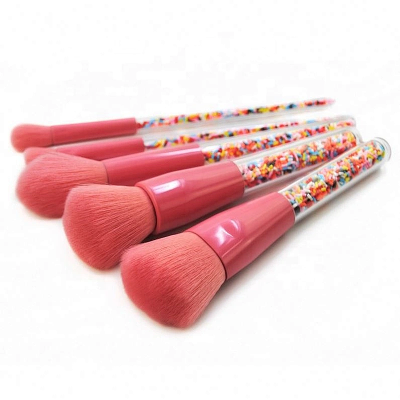 Candy Makeup Brush 5Pcs Portable Travel Set Cute Cosmetic