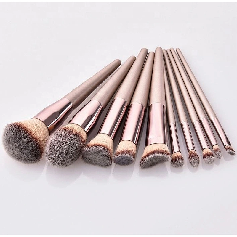 Champagne Single/Set Make Up Brushes, Powder/Foundation/Multi-Function/Flame/Eyeshadow/Concealer/Eyebrow Brush