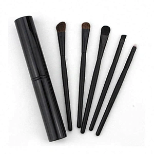 5Pcs Travel Portable Eyeshadow Eyeliner Eyebrow Brush Lip Make Up Brushes Mini Eye Makeup Set