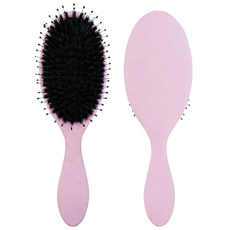 Professional Pink Hair Extension Loop Brush Mix boar bristle Cushion wig Brush for women beauty