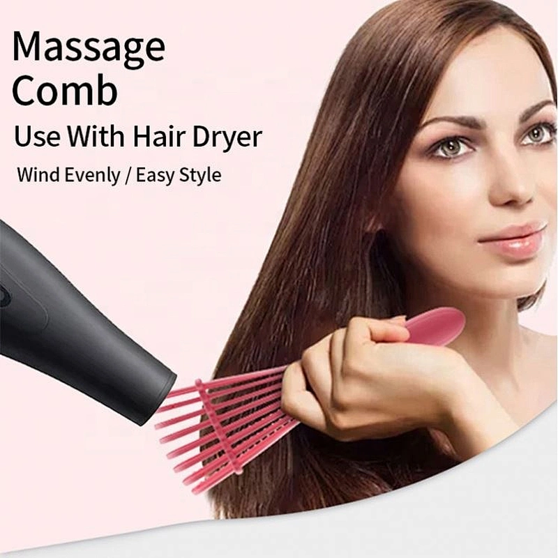 Professional Custom Logo Pink,  Curly Wet Afro Textured Detangling Brush For Natural Black Hair Or Long Thick/