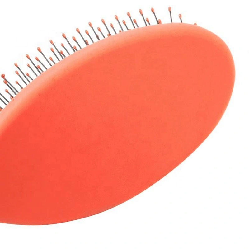Professional manufacturers rubber painting customized plastic round wet massage hair brush