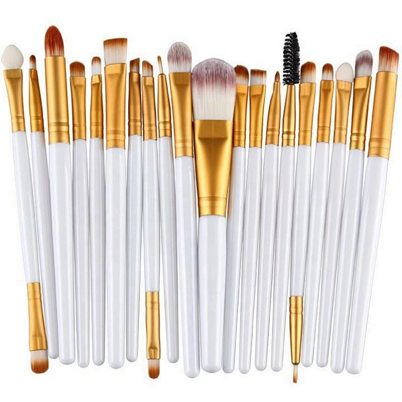 M259 20pcs Professional Makeup Brushes Kit Set Powder Eyeshadow Eyeliner Lip Brush Flat Brush Face BLUSHER Plastic