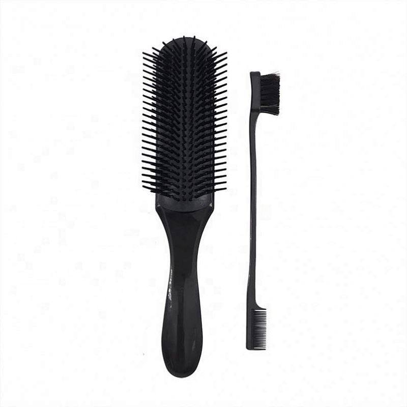 Amazon Hot Sell 2019 Personalized Nylon Bristles 9 Row Denman Hair Brush