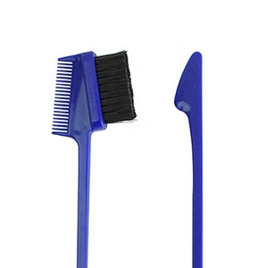 Professional Beauty Care Tools Doubled Sided Mini Eyebrow Edge Control Brush And Hair Comb