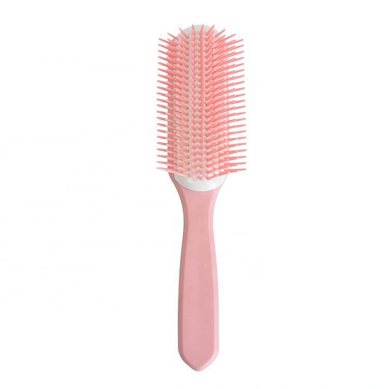 Wholesale plastic denman tek hair brush 9 rows ingrown hair brush for girls