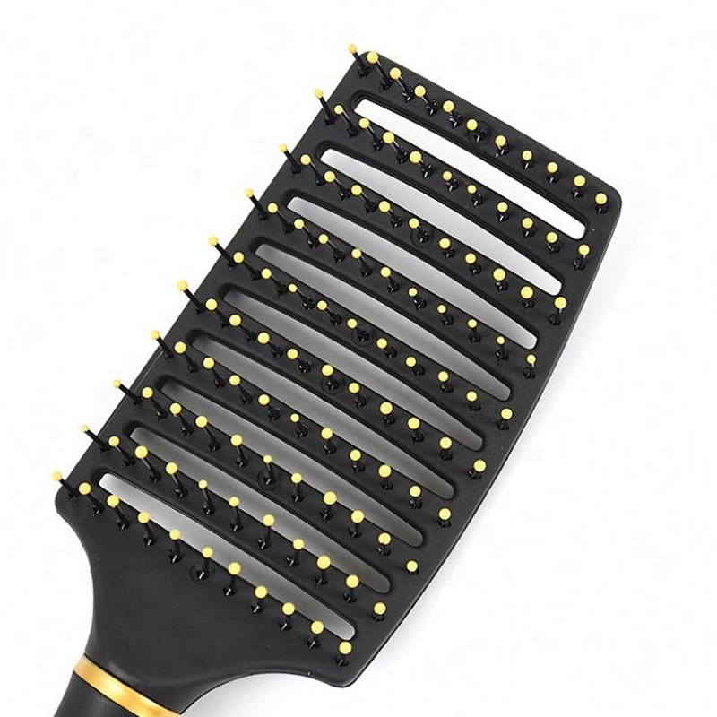 Fashional italy styling curved vent hair brush light drying fast curly ladies hair brush