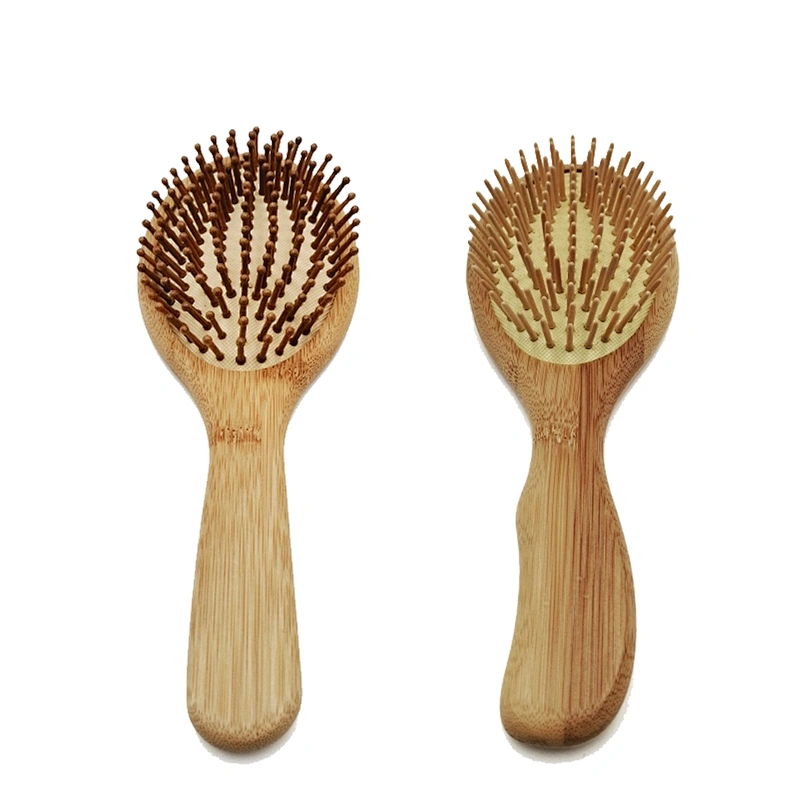 White Customized 2018 Selling Wig Eco Friendly Eco-friendly Bamboo Paddle Pins Brushes Wooden Half Round Hair Brush