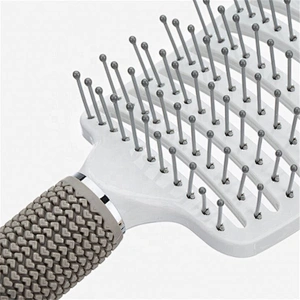 Boar Bristle Hair Brush - Curved And Vented Detangling For Long, Thick, Thin, Curly & Tangled