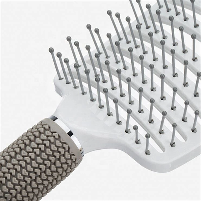 Boar Bristle Hair Brush - Curved And Vented Detangling For Long, Thick, Thin, Curly & Tangled