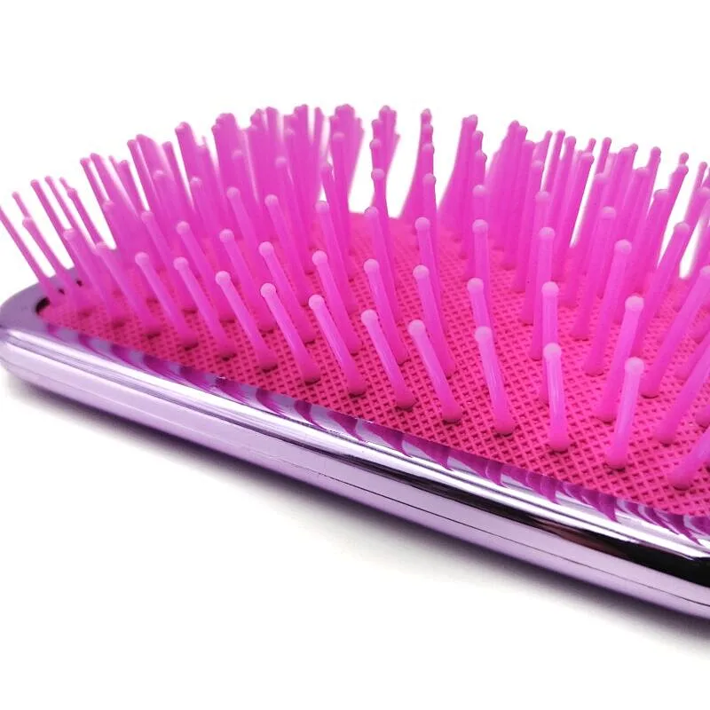 Xinlinda premium hot sale new product galvanized glossy surface hair paddle cushion brush