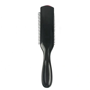 Top selling 9 lines nylon pins custom logo denman styling hair brush ABS plastic denman hairbrush