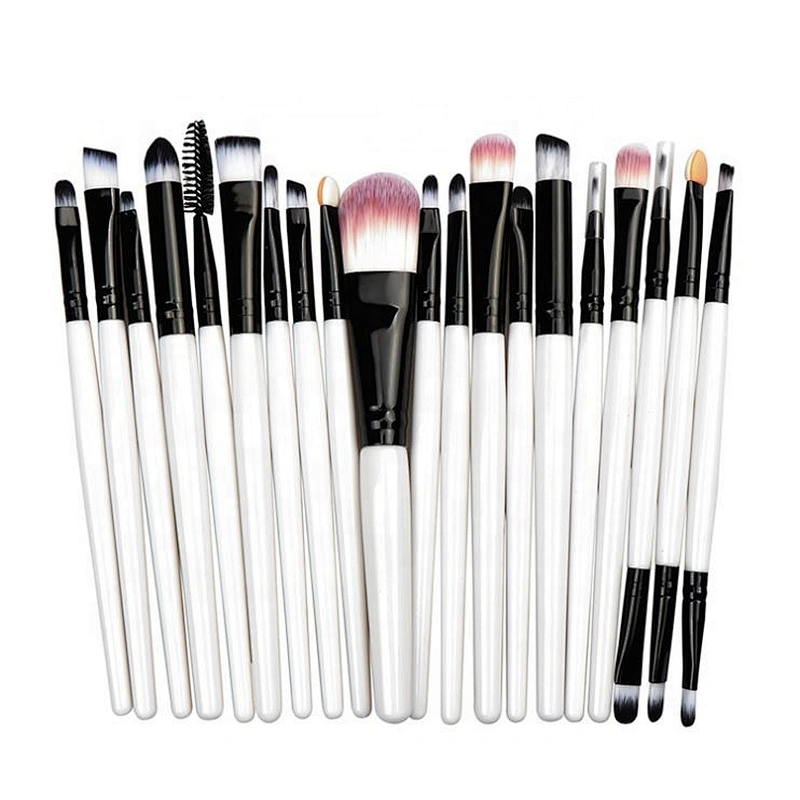 20 Makeup Brushes Beauty Tool Kit Eye Shadow Brush Neutral Non-Logo