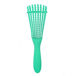 Wholesale Custom Logo Products Eight Rows Detangling Massage Detangle Hair Brush For Curly