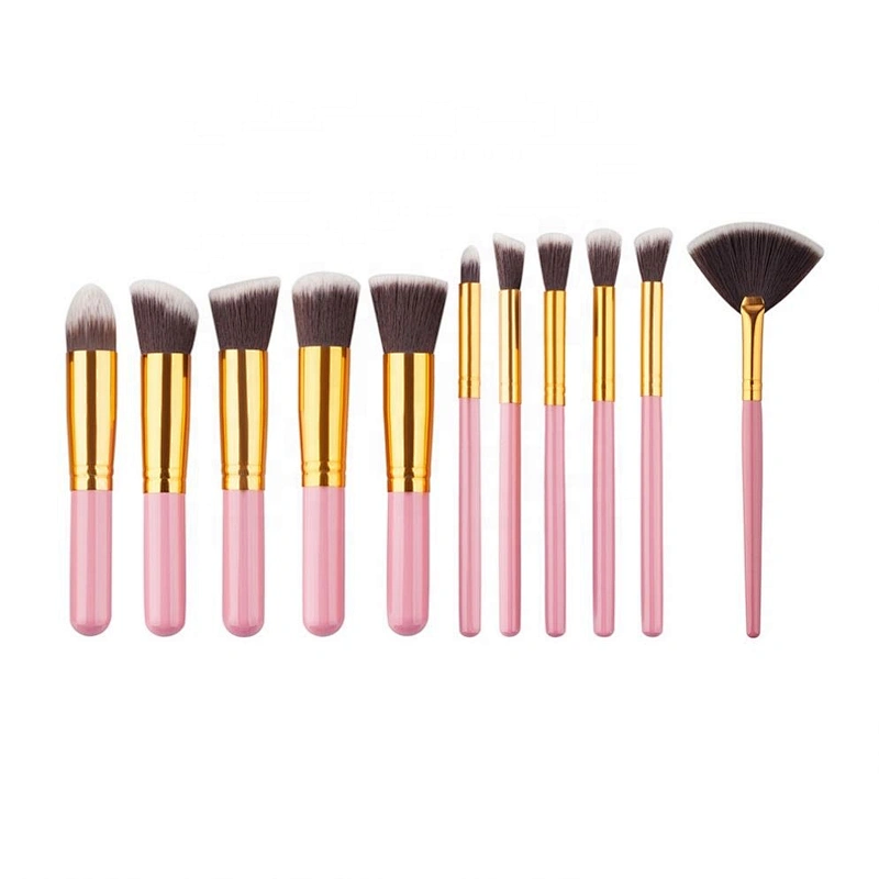 Shopify Service 10 PCS/Set Beauty Powder Eye Shadow Cosmetic Makeup Brushes Set Large Stock