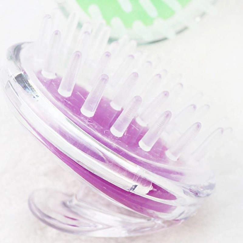 Hair Scalp Massaging Shampoo Brush Silicone Soft Comb For Care Cleaning Shower