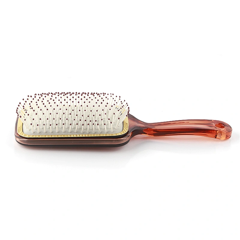 Xinlinda brand custom best quality Plastic hair brush with handle  detangle straightener hair brush
