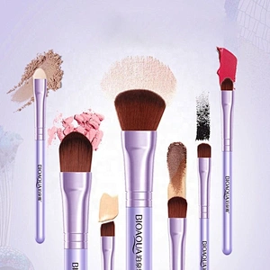 New Design Professional Makeup Brush 7Pc Soft Synthetic Hair With Plastic Handle Make Up Brushes Set
