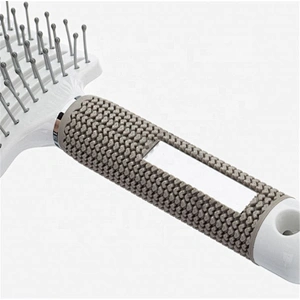 Boar Bristle Hair Brush - Curved And Vented Detangling For Long, Thick, Thin, Curly & Tangled
