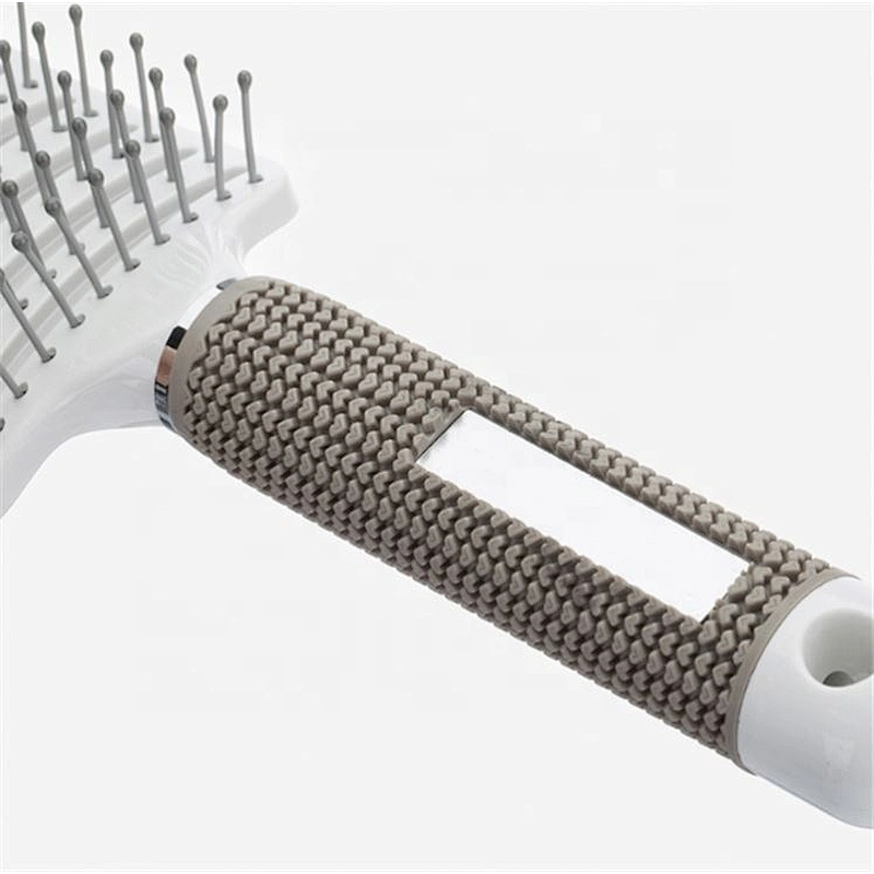 Boar Bristle Hair Brush - Curved And Vented Detangling For Long, Thick, Thin, Curly & Tangled