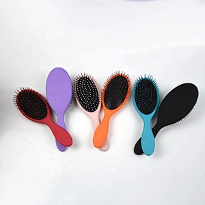 High quality personalized logo ABS colorful hair round brush