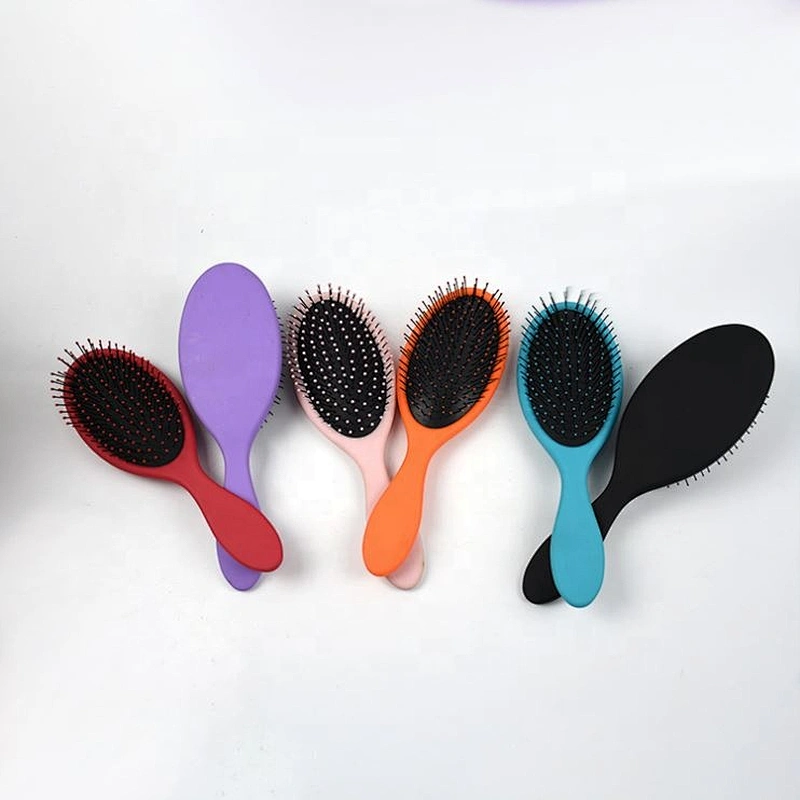 High quality personalized logo ABS colorful hair round brush