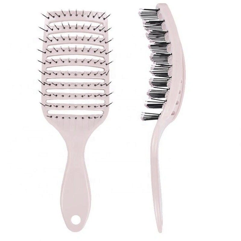 Fashional inject body cheap soft nylon bristles curve massager brush ergonomics shape wave brush custom