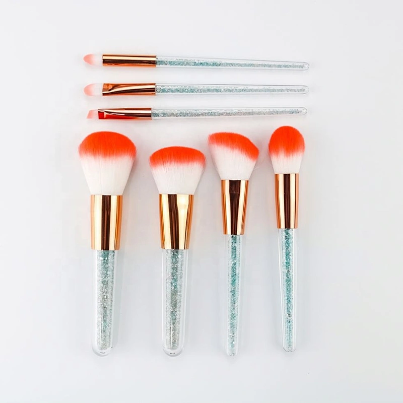 Bling Crystal Handle Diamond Makeup Brushes 7Pcs Glitter Make-Up Brush Set